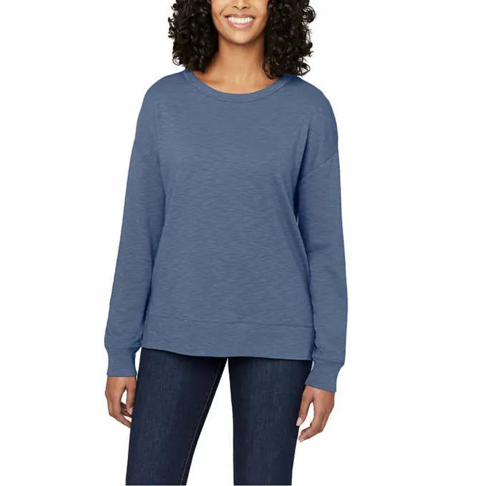 NEW Buffalo David Bitton Women's Slub Crewneck Top